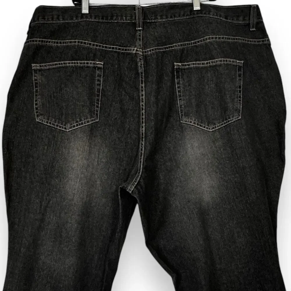 Avenue Blues Straight Leg Jeans High Rise Dark Wash Women 26 - Picture 5 of 13